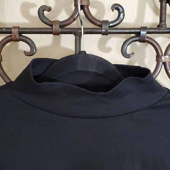 ISAAC MIZRAHI Mock Pima Turtleneck - Medium - Picture 5 of 7